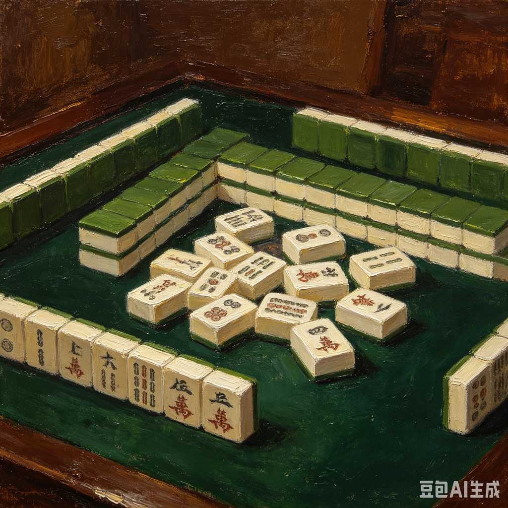 traditional color mahjong set
